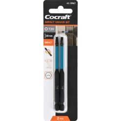 Cocraft bits Impact 1/4 tomme, 100 mm, 2-pakning