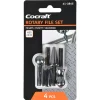 Cocraft filsett roterende, metall, plast og tre, 4 deler