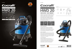 Cocraft HWD 20 grovstøvsuger med eller uten pose