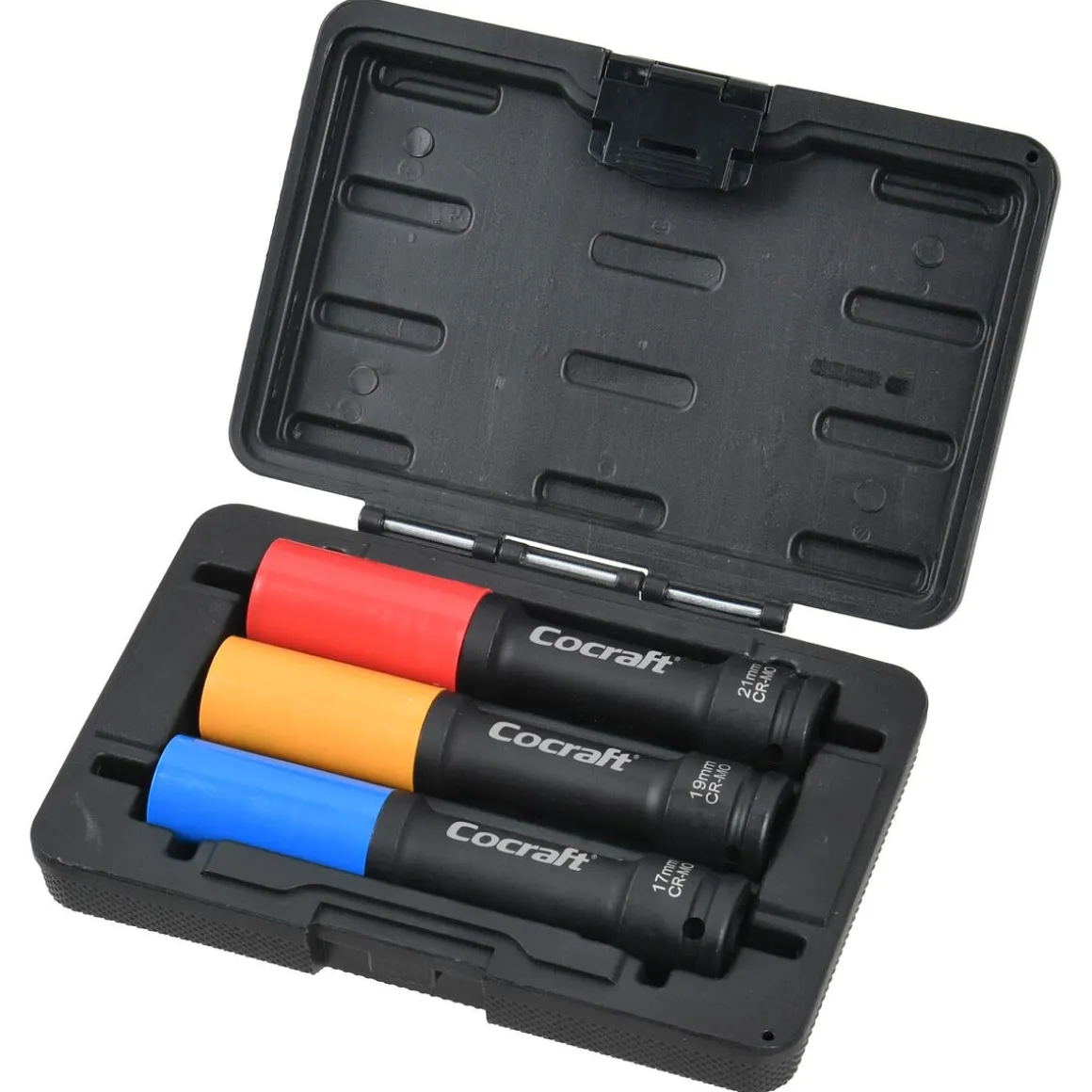 Cocraft lange hjulmutterpiper 17, 19, 21 mm, 1/2"
