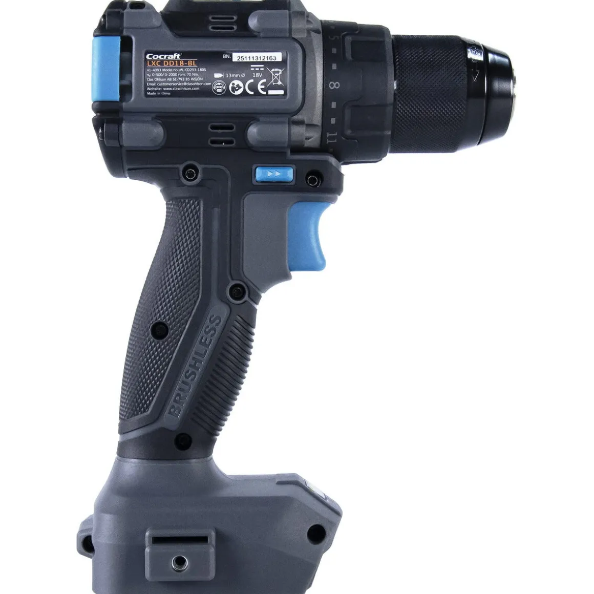 Cocraft LXC batteridrevet drill 18 V DD18-BL