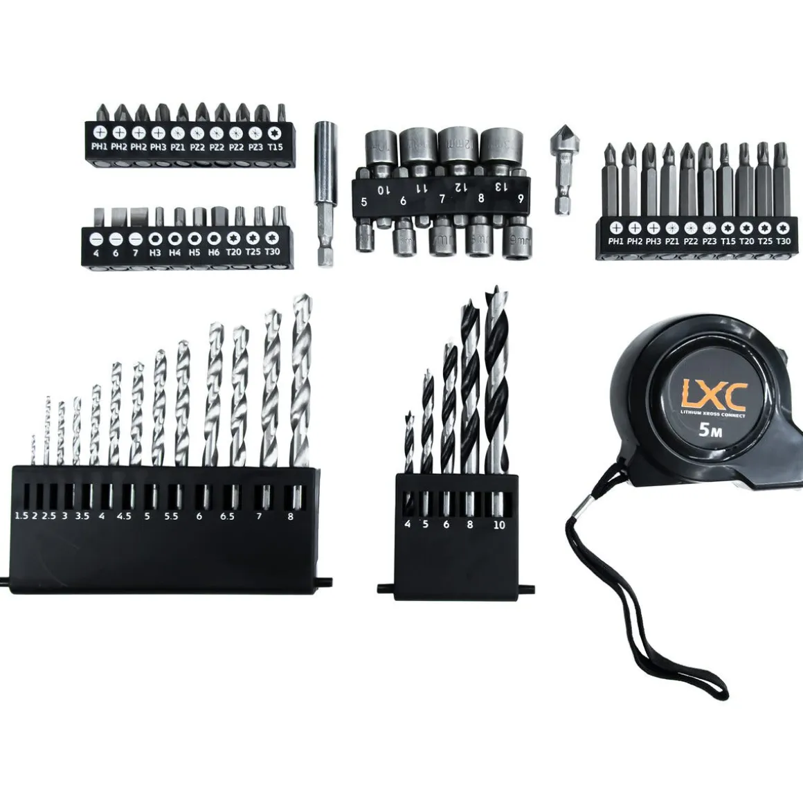 Cocraft LXC DD650-K drill 18 V batteri og tilbehør
