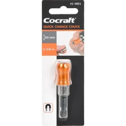 Cocraft magnetisk bitsholder med hurtigchuck, 1/4", 60 mm