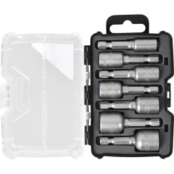 Cocraft pipenøkler ¼" til drill, 7 deler