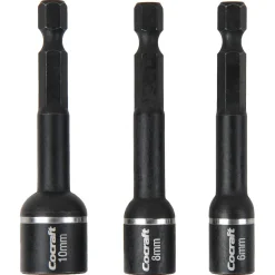 Cocraft piper Impact 1/4" 6, 8 og 10 mm, 3-pakning