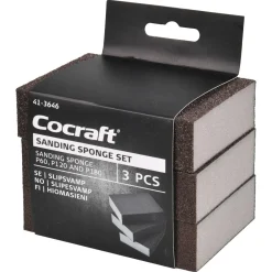 Cocraft slipesvamp, myk, 3-pakning