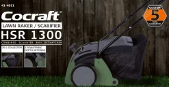 Cocraft HSR 1300 mosefjerner og vertikalskjærer, 1300 W