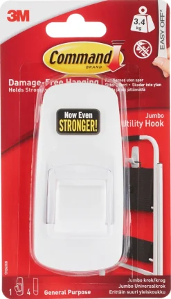 Command Jumbo universalkrok, 1-pakning