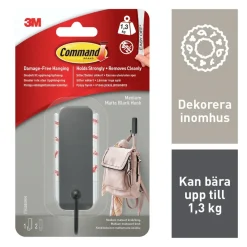 Command selvheftende krok, medium