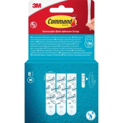 Command selvklebende strips M, bad, 1,3 kg, 8-pakning