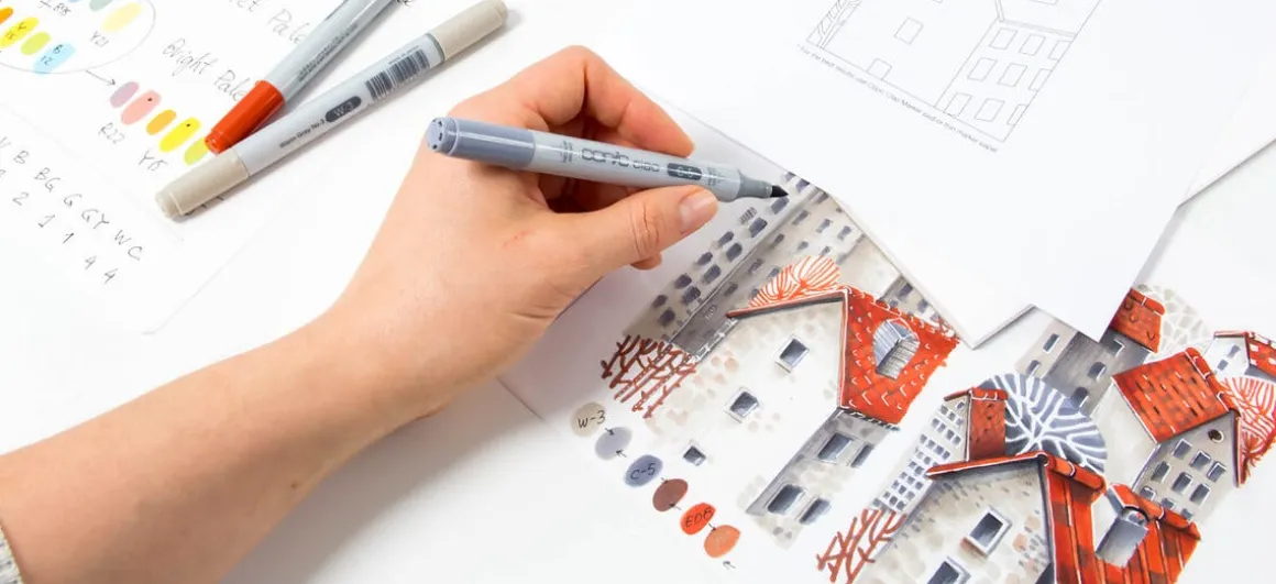 Copic Ciao Layer & Mix Architect Palette tusjer, 3-pakning
