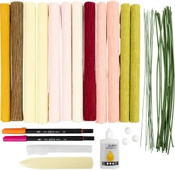 Creativ Company DIY Kit for kreppapir, blomsterbukett