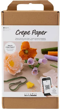 Creativ Company DIY startsett for kreppapir, blomster