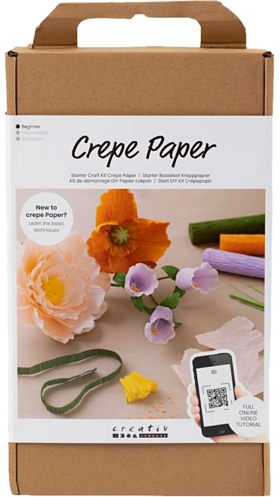 Creativ Company DIY startsett for kreppapir, blomster