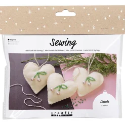 Creativ Company DIY-sett sysett, 3 hjerter
