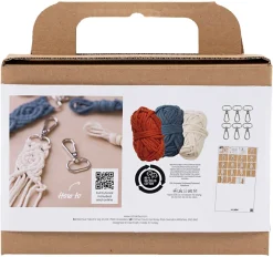 Creativ Company Mini DIY Kit nøkkelringer i makramé
