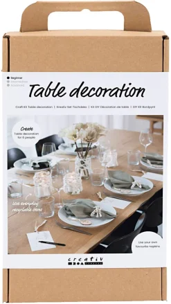 Creativ Company DIY Kit borddekorasjon, natur, nybegynner