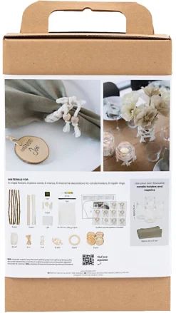Creativ Company DIY Kit borddekorasjon, natur, nybegynner