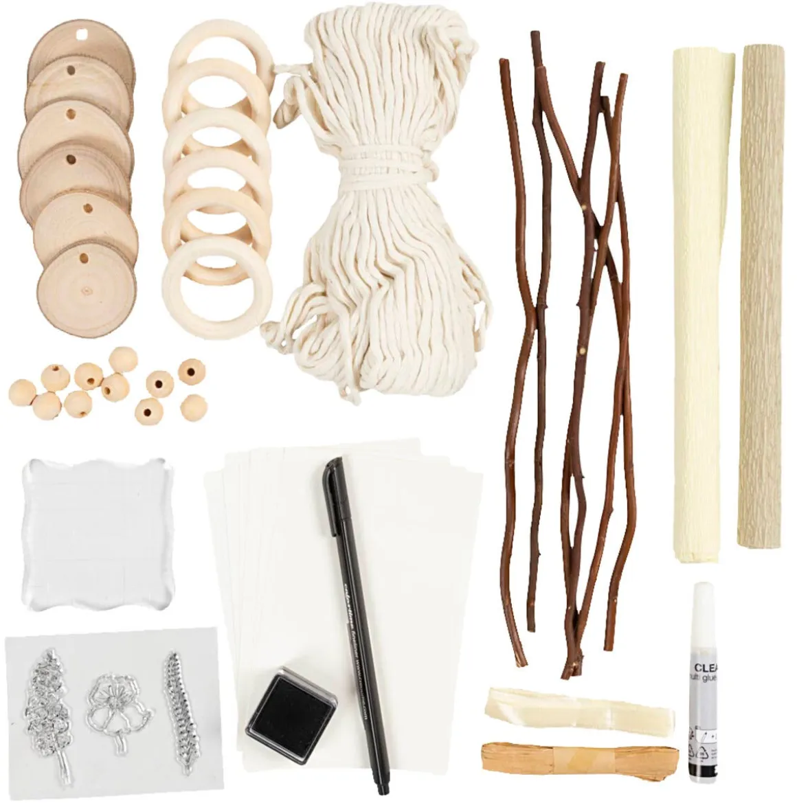 Creativ Company DIY Kit borddekorasjon, natur, nybegynner