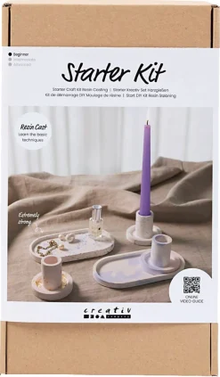 Creativ Company DIY Kit Resin, støp lysestaker og brett