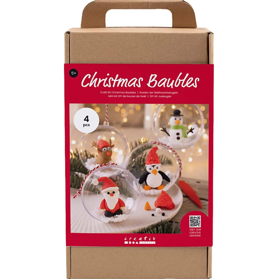 Creativ Company DIY-sett julekuler med figurer, fra 5 år