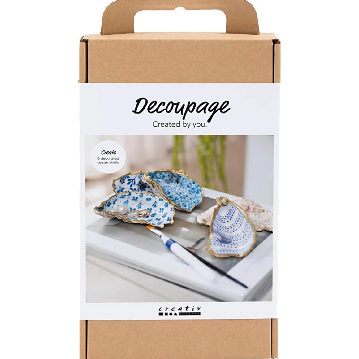 Creativ Company hobbysett decoupage østersskall