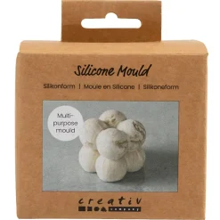 Creativ Company silikonform bobleterning, 4x4x4 cm for støping