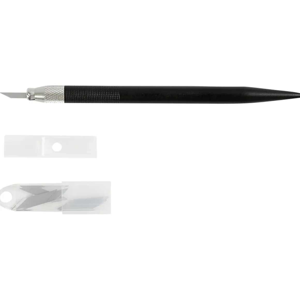 Creativ Company skalpell med 6 blad og plasthåndtak 13 cm