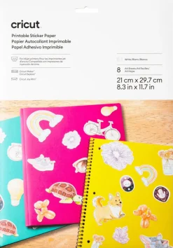 Cricut Printable Sticker Paper selvklebende papir A4, hvitt, 8 ark