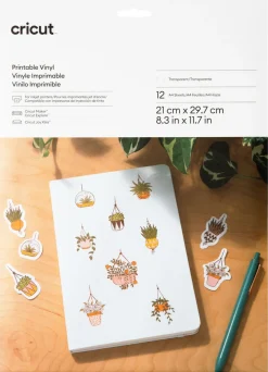 Cricut Printable Vinyl A4, selvklebende, 12 ark