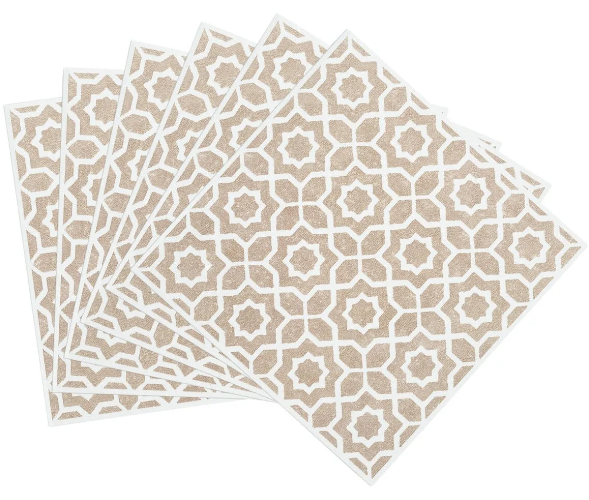 D-C-Fix selvklebende veggplater 15,25 × 15,25 cm, 6-pakning