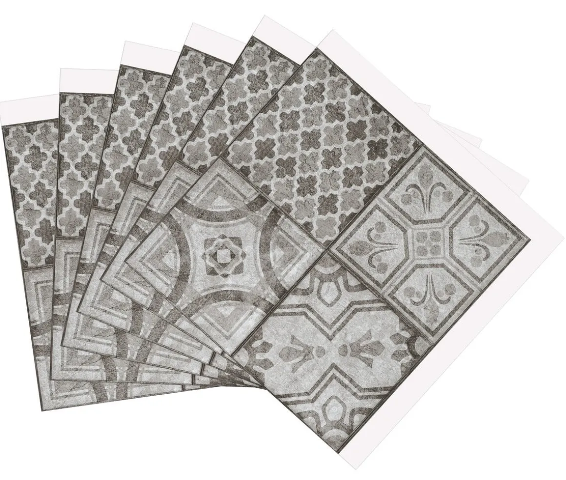 D-C-Fix selvklebende veggplater 30,5 × 30,5 cm, 6-pakning