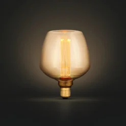 Dekorpære LED E27 filament Amber, 123 mm