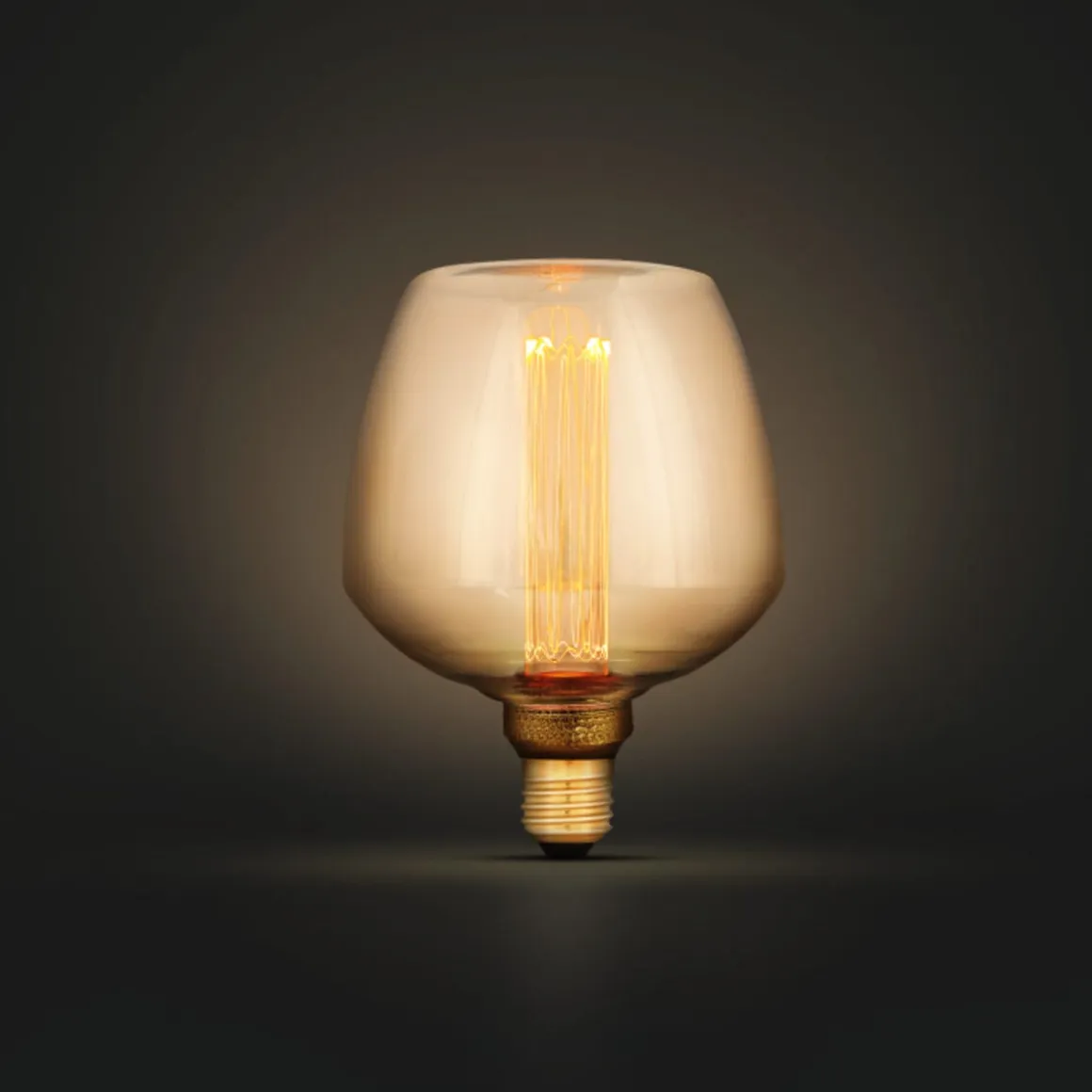 Dekorpære LED E27 filament Amber, 123 mm