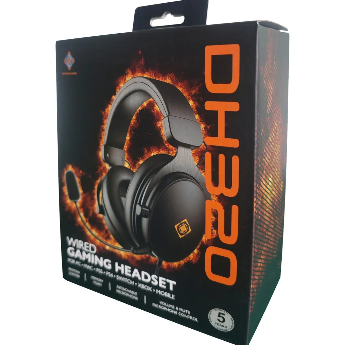 Deltaco DH320 gamingheadset med ledning, GAM-190