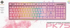 Deltaco GAM-021-RGB-P gamingtastatur, rosa