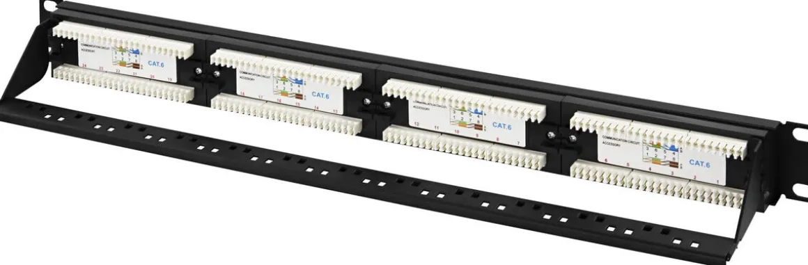 Deltaco PAN-112 Patch Panel 19" UTP x24