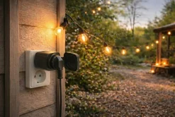 Deltaco SH-OP01 smart plug utendørs IP44, svart