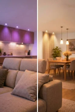 Deltaco Smart Home GU10 LED RGB 4,7 W dimbar, 3-pakning