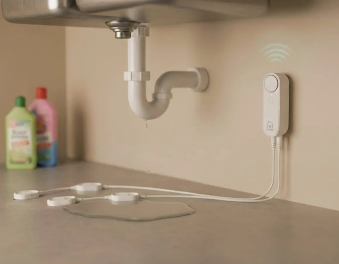 Deltaco Smart Home vannalarm med app og 4 sensorer