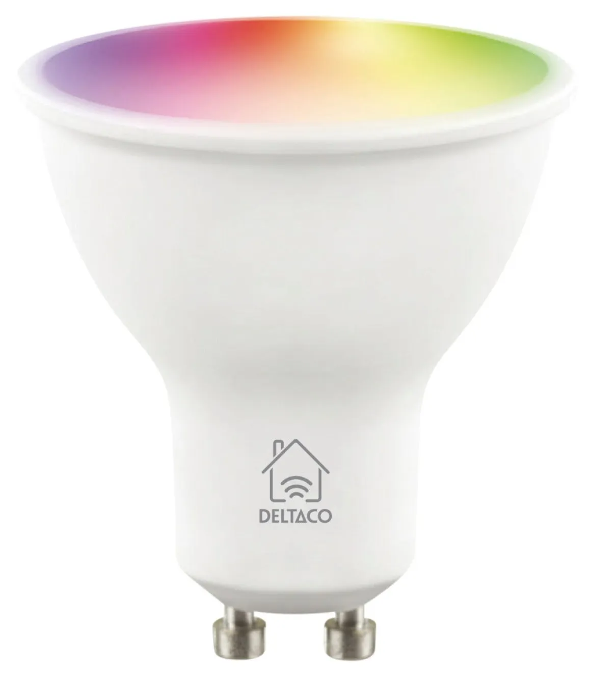 Deltaco Smart LED-pære GU10 RGB wifi, 4,7 W, dimbar