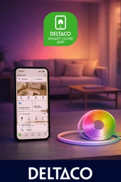 Deltaco Smart LED-list neon RGB utendørs, 5 meter
