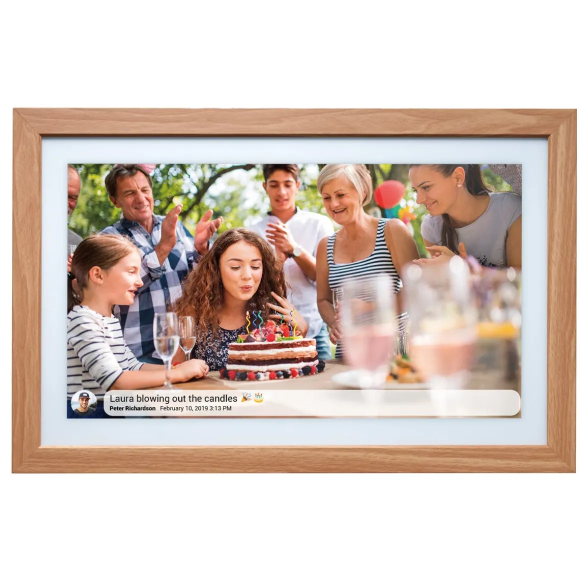Denver PFF-2162LW digital fotoramme wifi, 21,5 tommer, tre