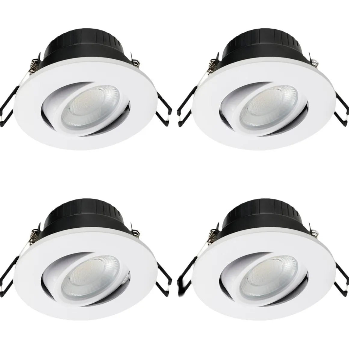 Designlight Cheapy downlight LED 5 W IP65 4-pakning, hvit