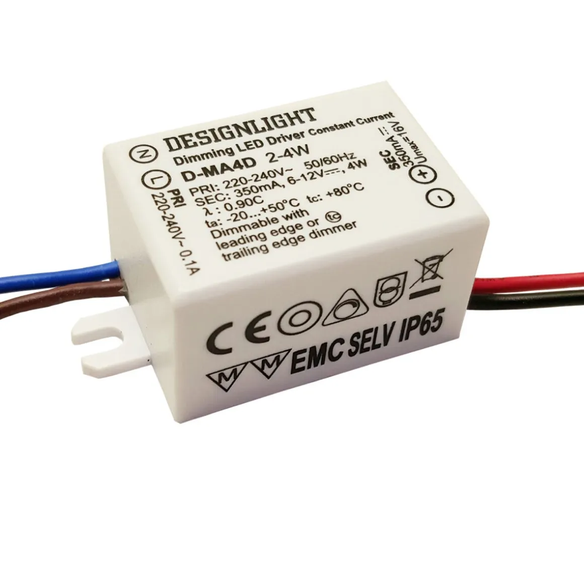 Designlight LED-driver dimbar 2–4 W 350 mA, IP44