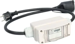 Digital strømmåler på kabel Schuko