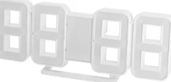 Digital vekkerklokke med hvitt lys, USB