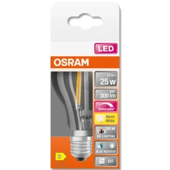 Dimbar LED lyspære E27 Osram, varmhvit