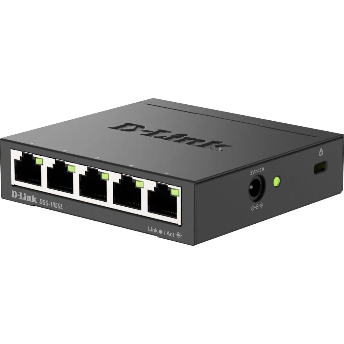 D-Link DGS-105GL nettverksswitch 5-porters Gigabit