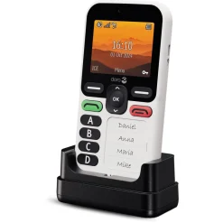 Doro Leva X10 mobiltelefon for eldre, hvit